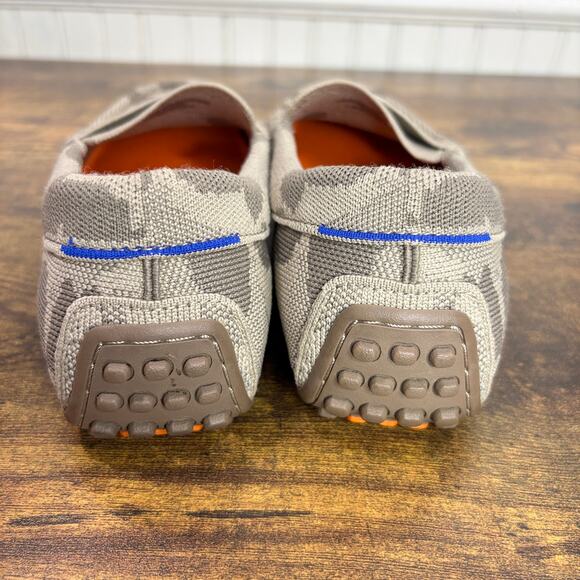 Rothys Mens Size 7.5 The Driving Loafer Gray Desert Camo Shoes Washable Comfort main image 8